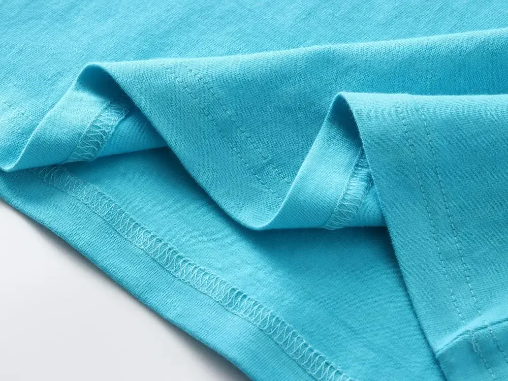 100% reine Baumwolle, hochwertige Marken-T-Shirts für Paare, Rundhals, Kurzarm, Herren-Sommermode, Bienen-Stickerei, lässiges Sport-Oberteil – Detail 28