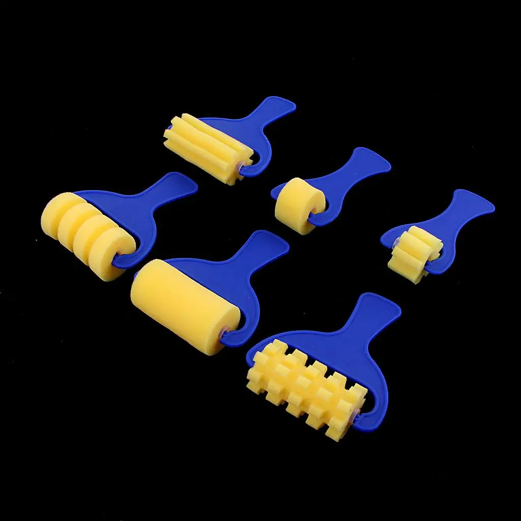 مجموعة أسطوانة طلاء إسفنجية مكونة من 6 قطع لأداة الرسم الحرفي Accs 0 مم #1