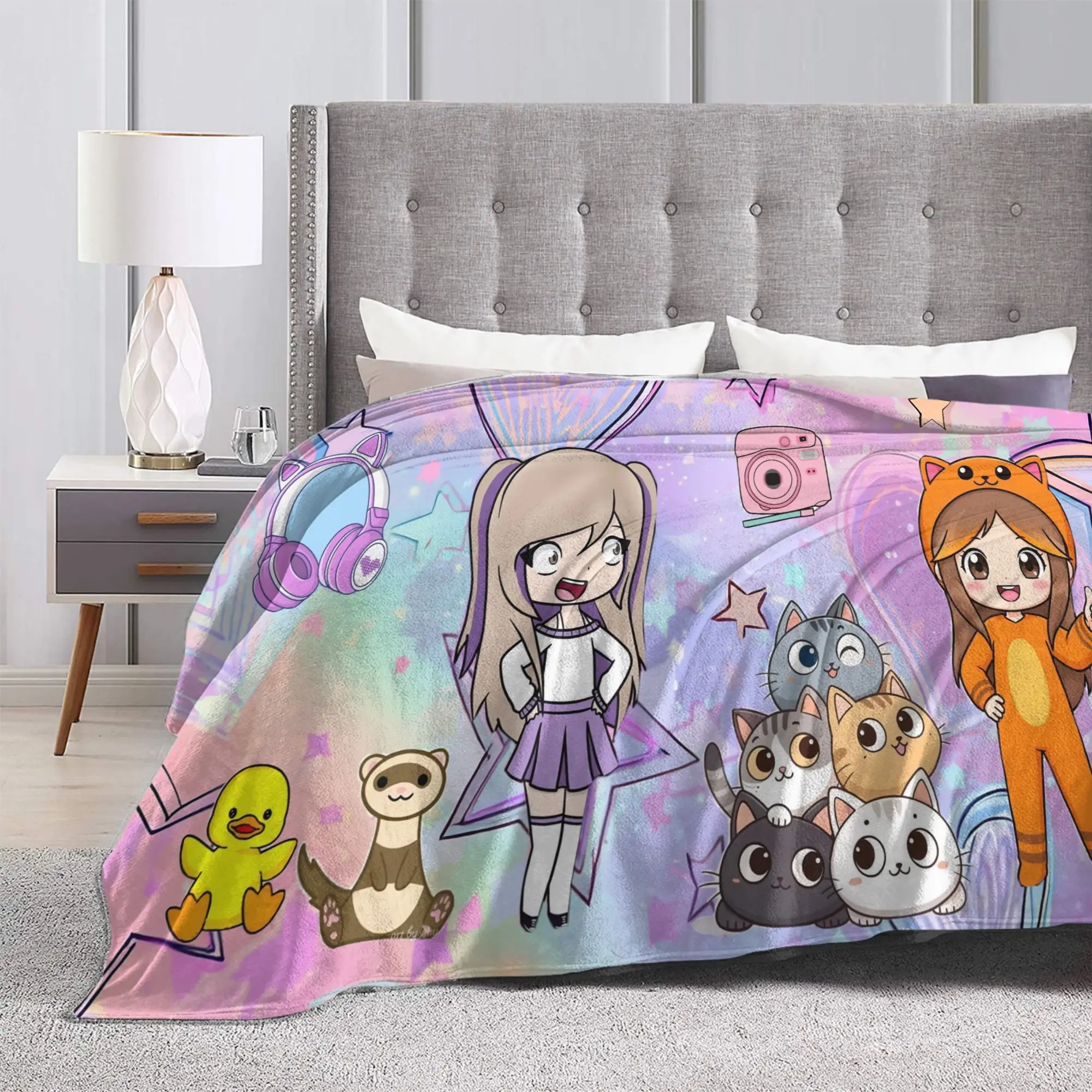 Relax Dense Real Mix Collage Lyna Vallejos Blanket Quality Super Soft  Bedding Throws Winter Kids Adult Chair Sofa Bed Bedspread