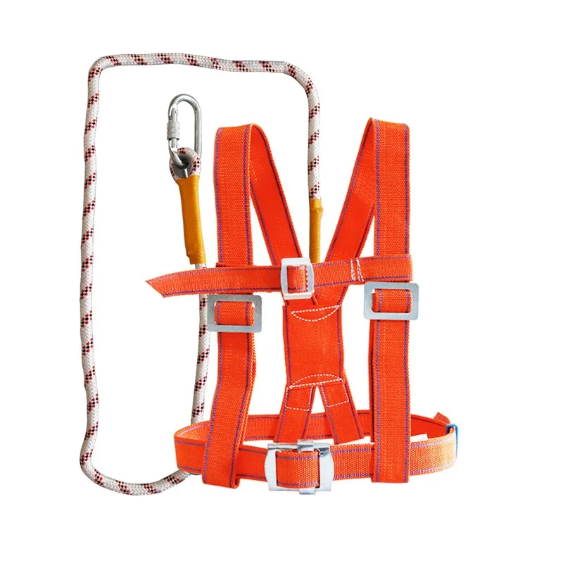 Adjustable Safety Belt Aerial Work Cleaning External Wall Rescue Protection Safety Rope Outdoor Climbing Safety Harness