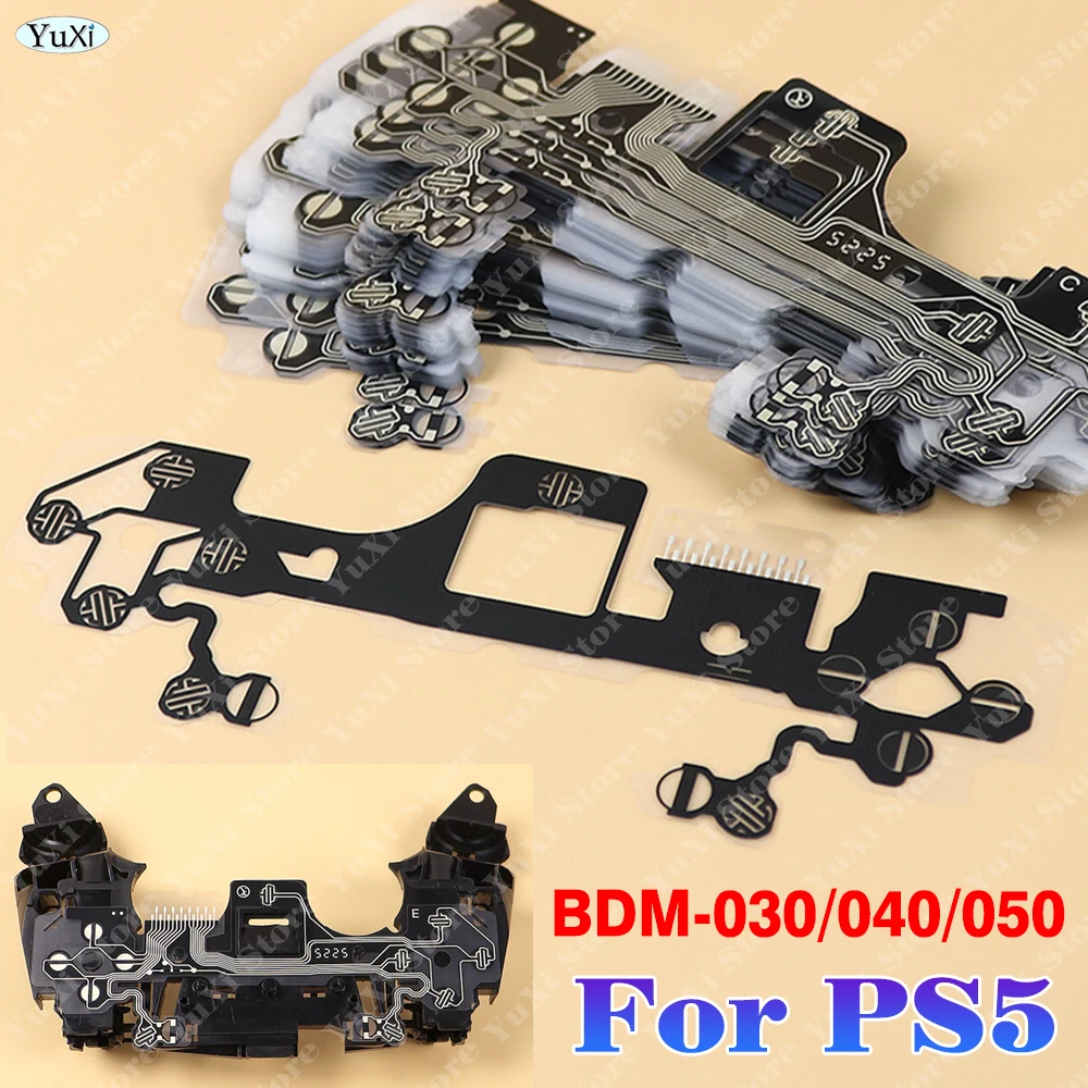 

1-12Pcs Conductive Films Button Flex Cables For PS5 BDM-030/040/050 for ps5 edge Gamepad Controller Ribbon Circuit Board Repair