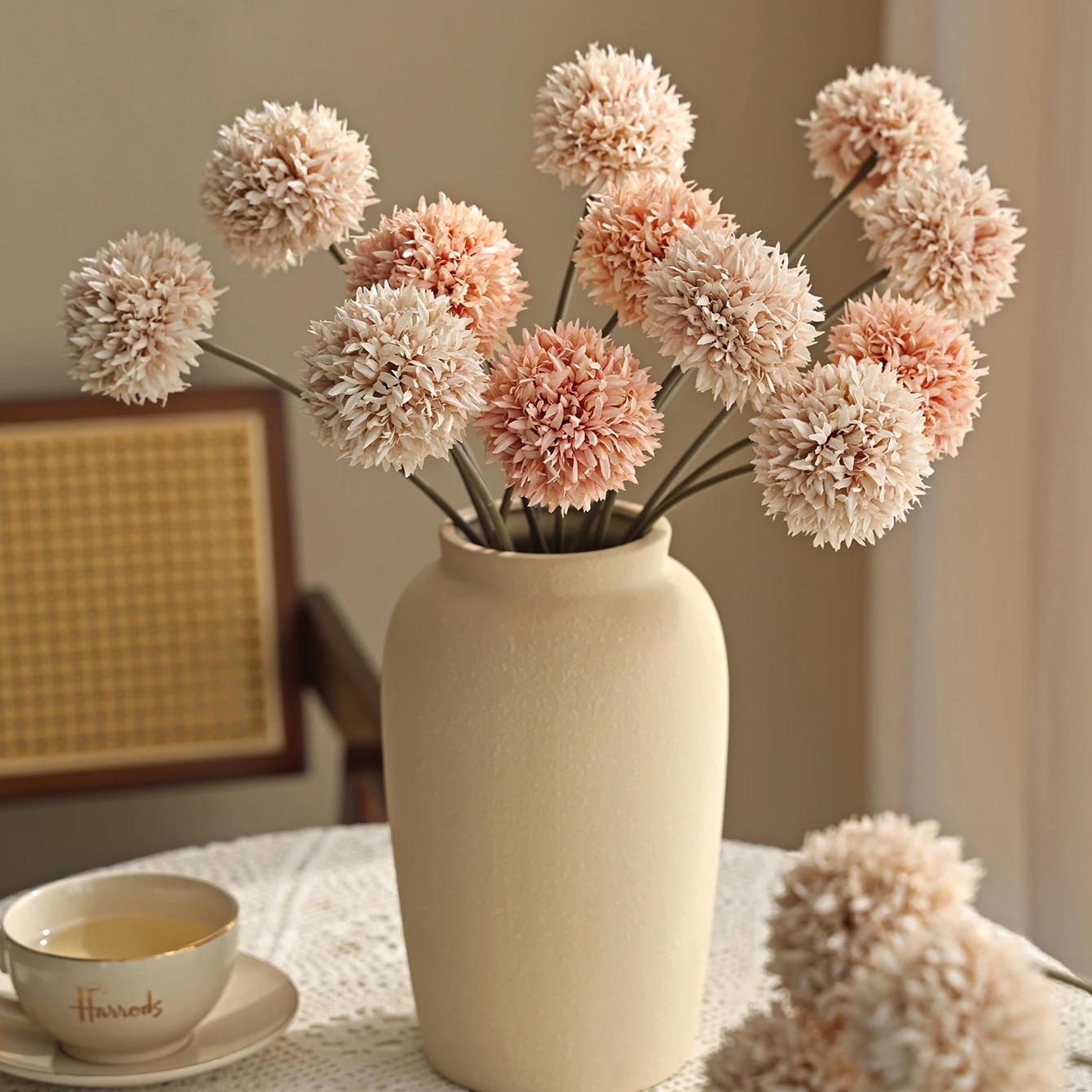 12 Stück Seiden-Kunstblumen Chrysanthemen für Festival, Hochzeit, Zuhause, Zimmer, Tisch, Garten, Herbstdekoration, Kranz, Brautstrauß, DIY-Geschenke – Detail 1