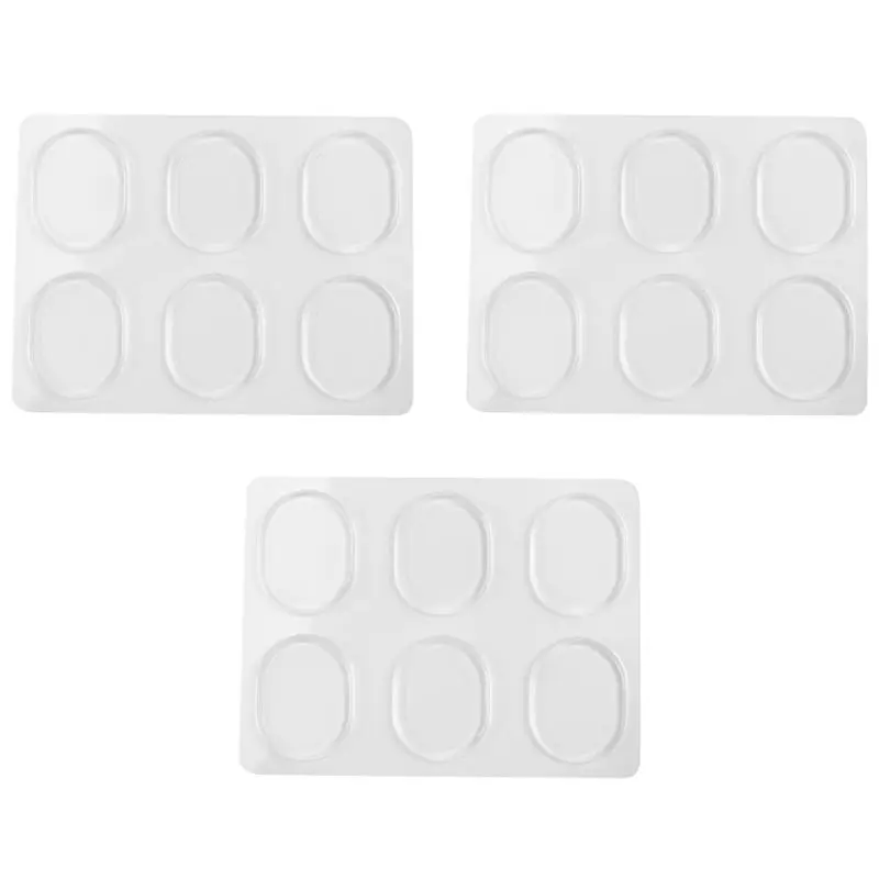 ABLL-18 Pieces Drum Damper Gel Pads Silicone Drums For Drums Tone Control-Clear