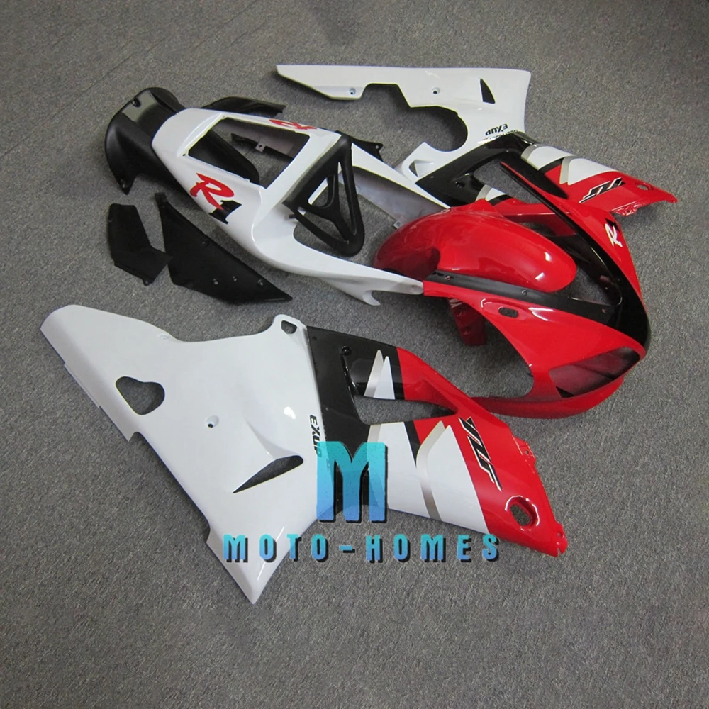 Customizable YZFR1 98 99 Aftermarket for YAMAHA 1998 1999 YZF R1 100% Fit Injection Road Sport Motorcycle Fairing Kit Red White