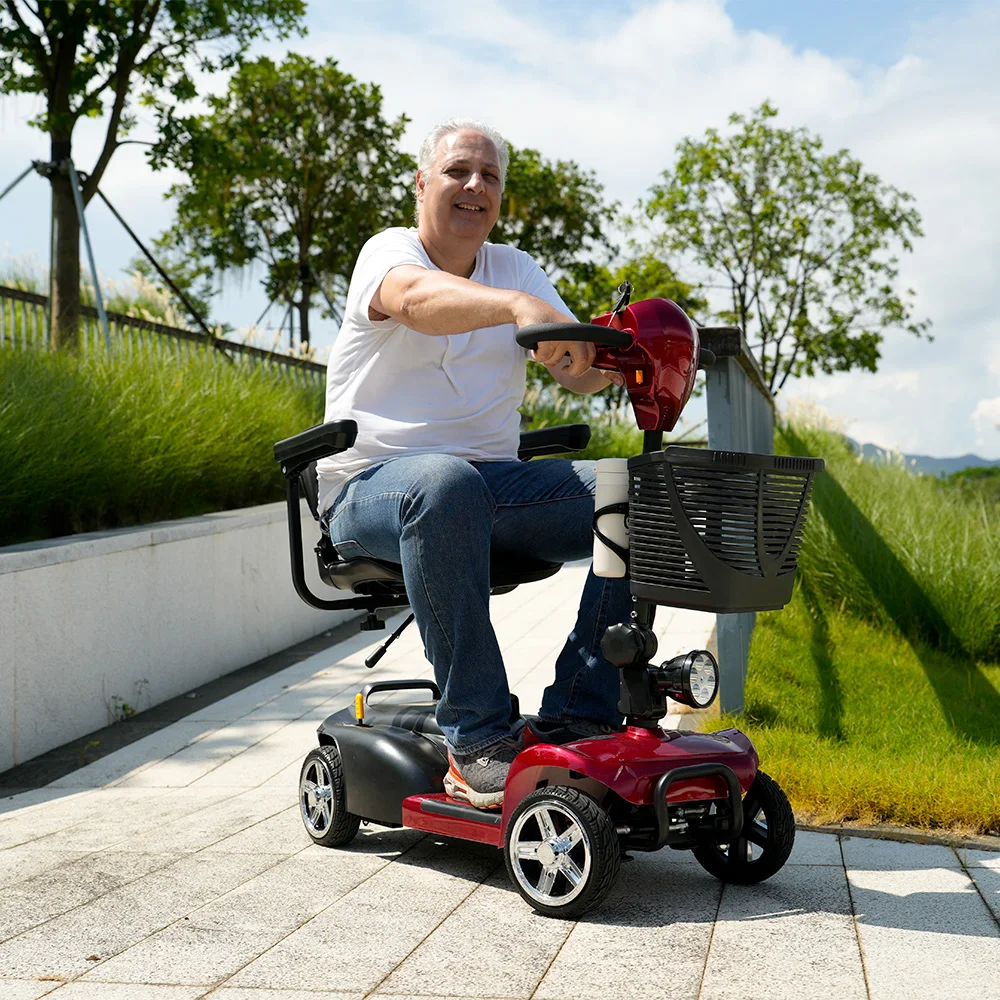 Trottinette électrique Iscooter X02, 8 pouces, quatre roues, 24V, 12Ah, moteur 300W, vitesse maximale 8KMH, autonomie 25km.