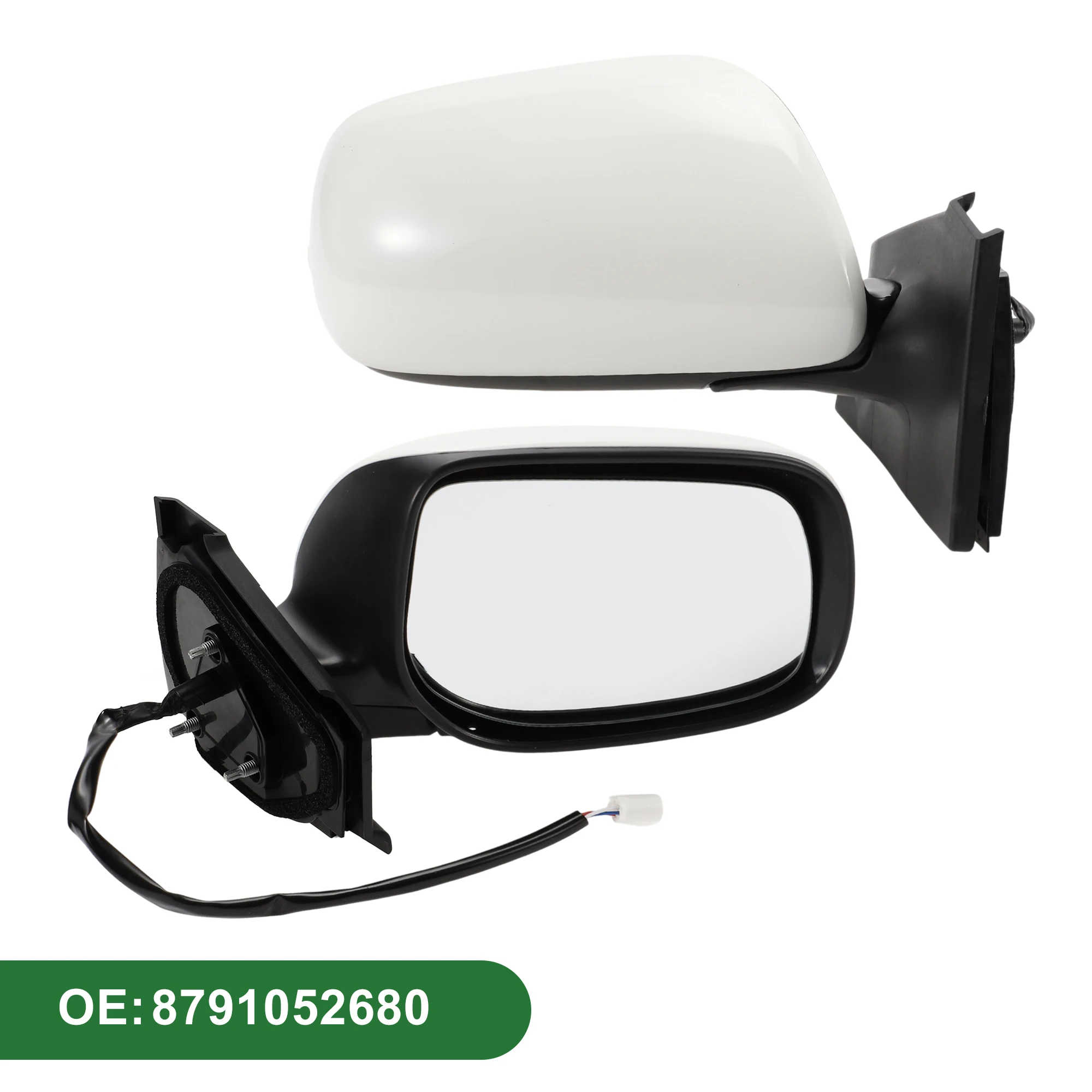 

Uxcell замена зеркала правой боковой двери боковое зеркало в сборе для Toyota Yaris Hatchback 2007-2011 No 8791052680 белый