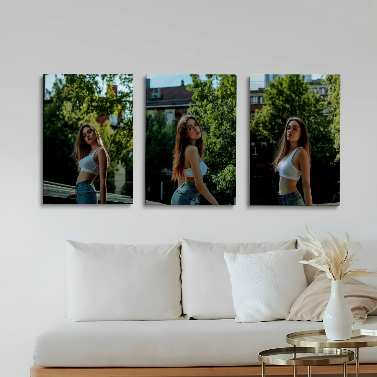 Set of 3 Custom Canvas Prints — Personalize with Your Own Photos, Perfect for Home Decor and Gifts image 3