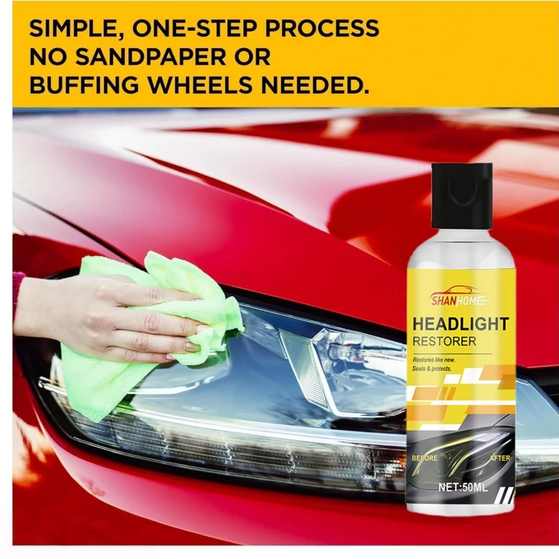 Universal Headlight Repair Cream   Renovates car headlights   removes scratches   and restores brightness to yellowed areas