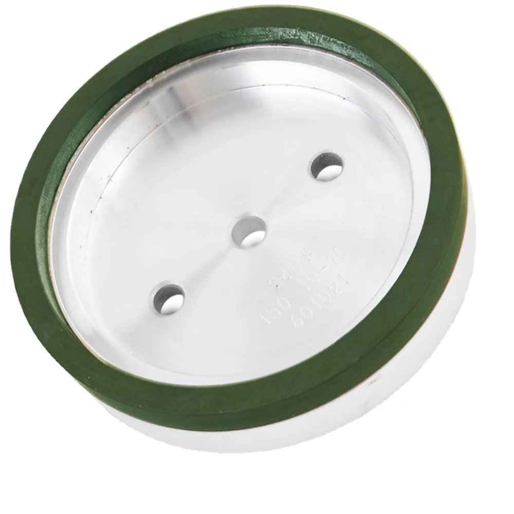 Rueda de pulido de resina de Arena verde/ribete de vidrio, texturización, rueda de pulido de resina de biselado