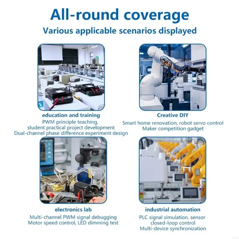 LXAA Double Channel قابلة للبرمجة PWM مكون الديناميكي المتغير المتغير 60S المعدات التعليمية الأمنية الزائدة #4