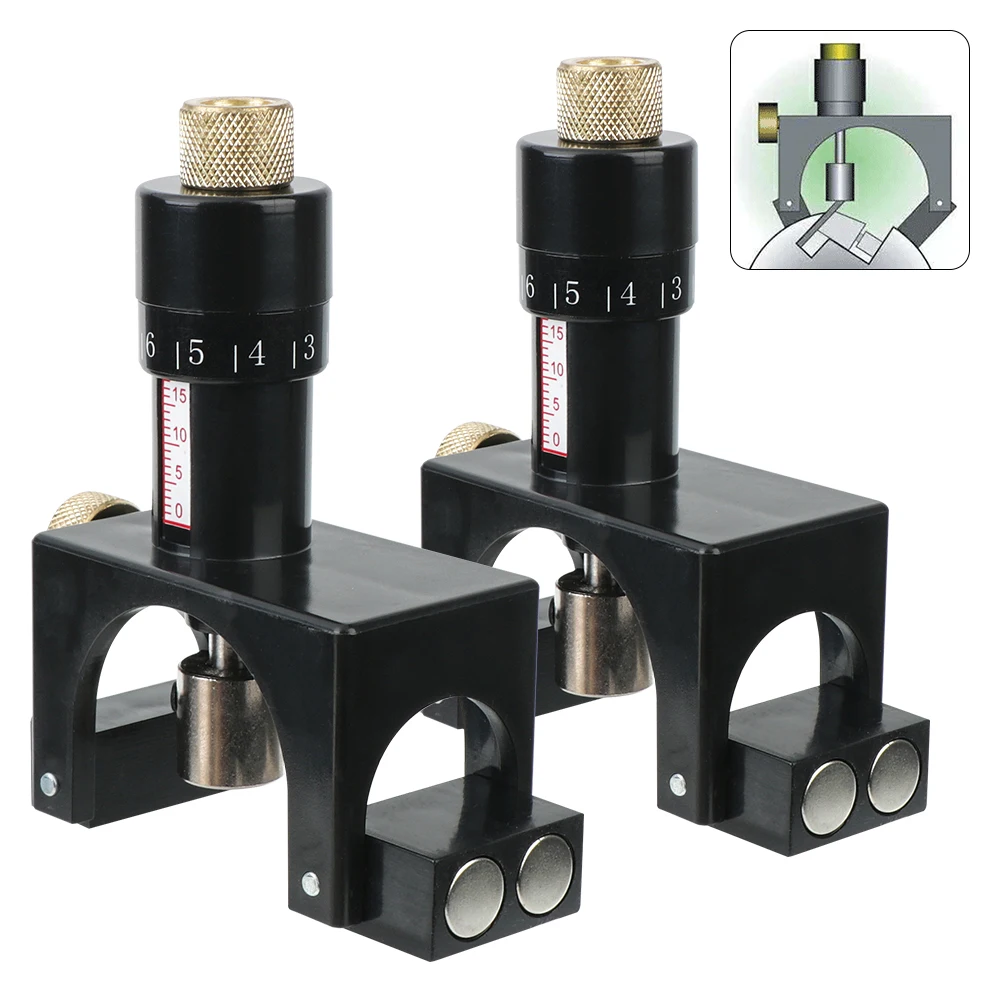 

Adjustable Setter Tool 2Pcs Planer Knife Tool For Woodworking Calibrator Setting Magnetic Planer Blade Setting Jig