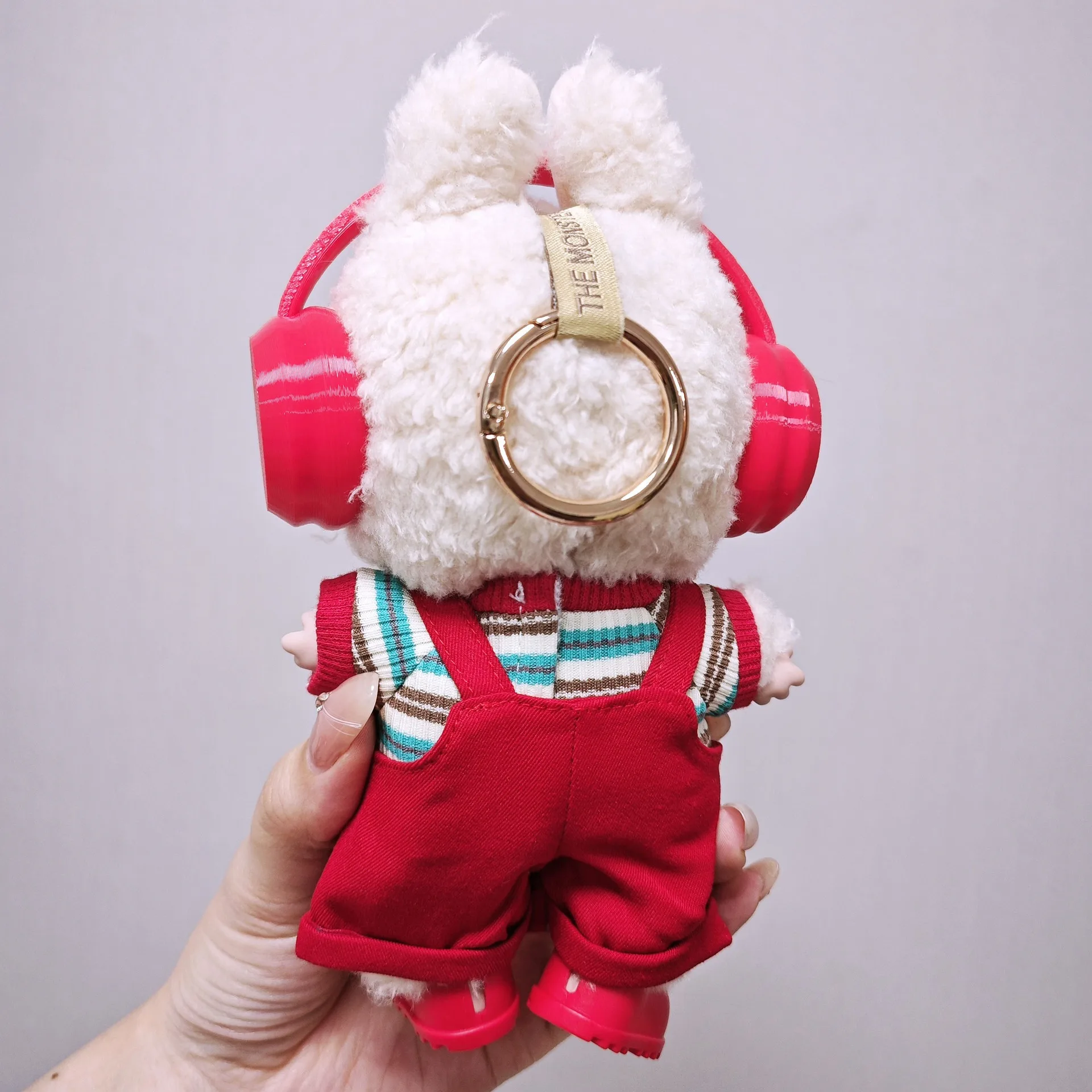 Accessorio per gancio per scatola cieca in vinile per costume da bambola da 17 cm Set di tute rosse
