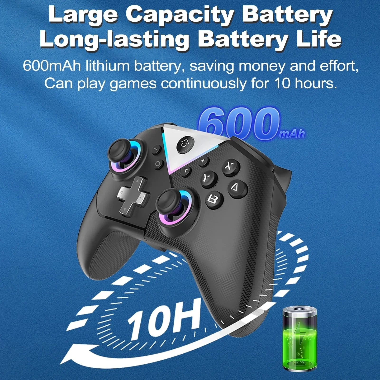 617 Wireless Gamepad for Nintendo Switch, PC, Android