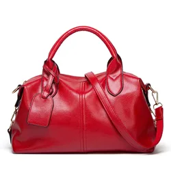 100% borse da donna in pelle di vacchetta 2024 nuovo modello litchi versione coreana da donna dolce e alla moda borsa da donna morbida