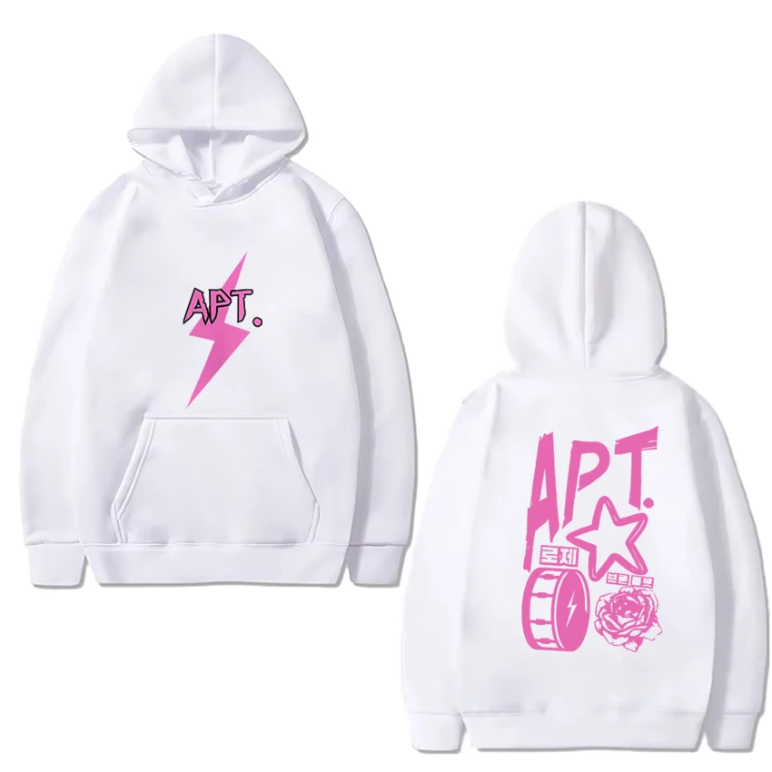 APT New Song Sweatshirt ROSÉ & Bruno Mars Couples New Men Women Fashion Y2k Hoodie Unisex trend Fleece Long sleeve pullovers