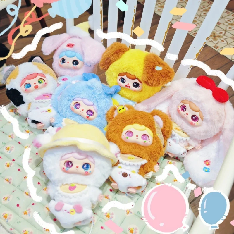 

Baby Three Crie's V2 Animal Baby Kindergarten Plush Blind Box Action Figure Mystery Box Surprise Bag Pendant Doll Keychain Toy