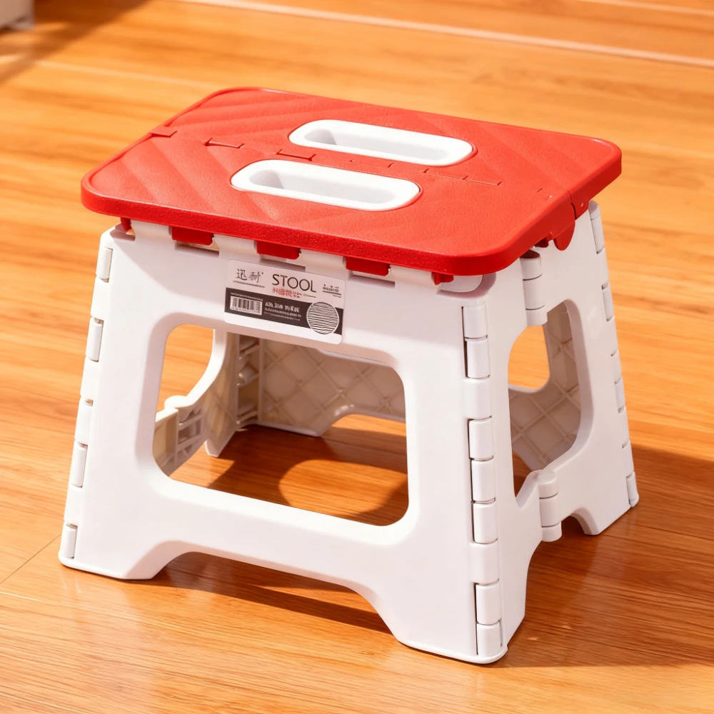 المحمولة كرسي بلا ظهر قابل للطي الاطفال الأحذية تغيير التخييم في الهواء الطلق خفيفة الوزن البراز الأسرة تصميم بسيط البلاستيك البراز في الأوراق المالية