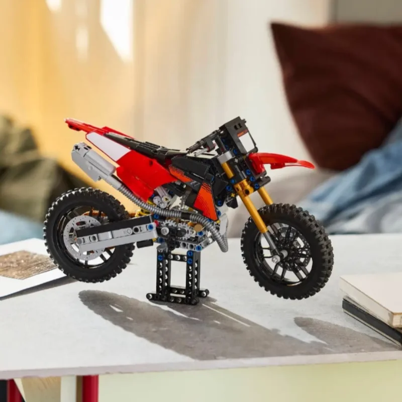 In Stock 457PCS Factory Motorcycle Building Blocks Technology Ducati Model Assemble Toys for Friends Birthday Christmas Gifts
