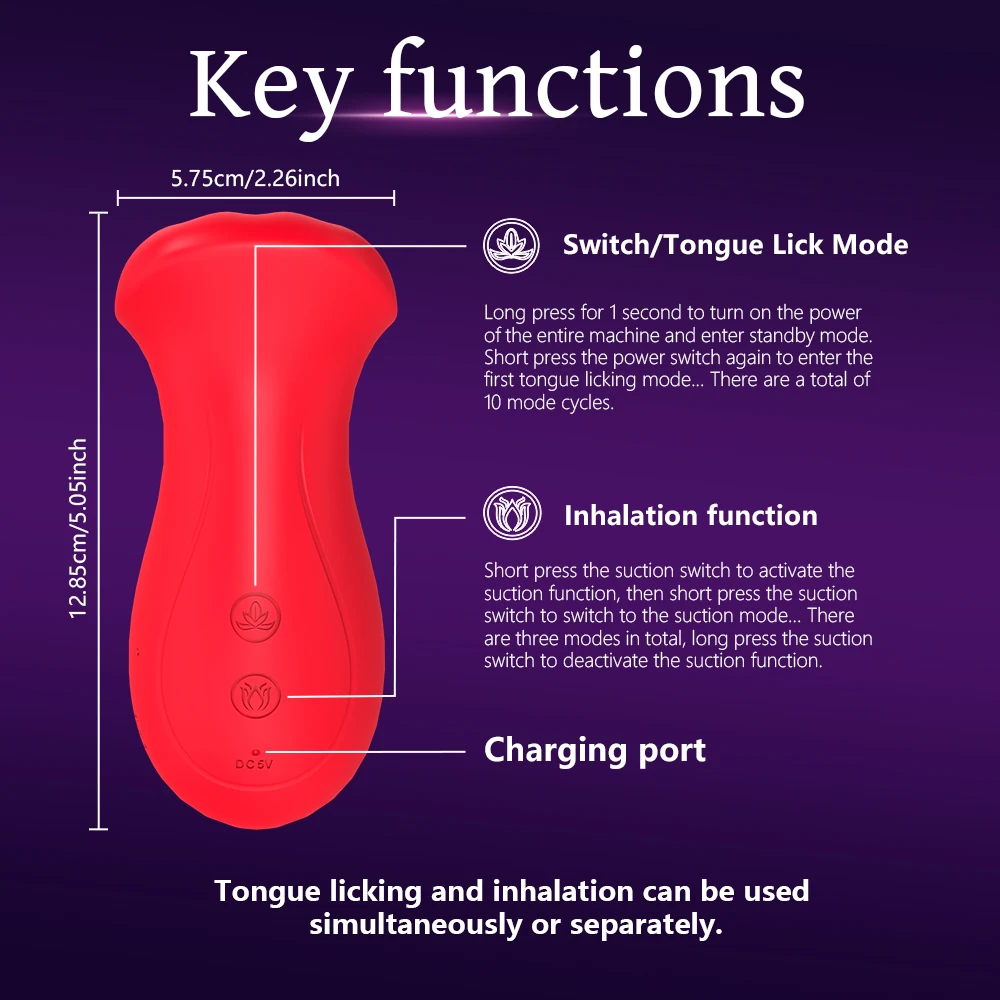 3in1 Mondvormige Zuigvibrator, 10 Tong Likken 3 Zuigende Tepels Clit Sucker,G Spot Vibrators Clitorale Stimulator Seksspeeltjes