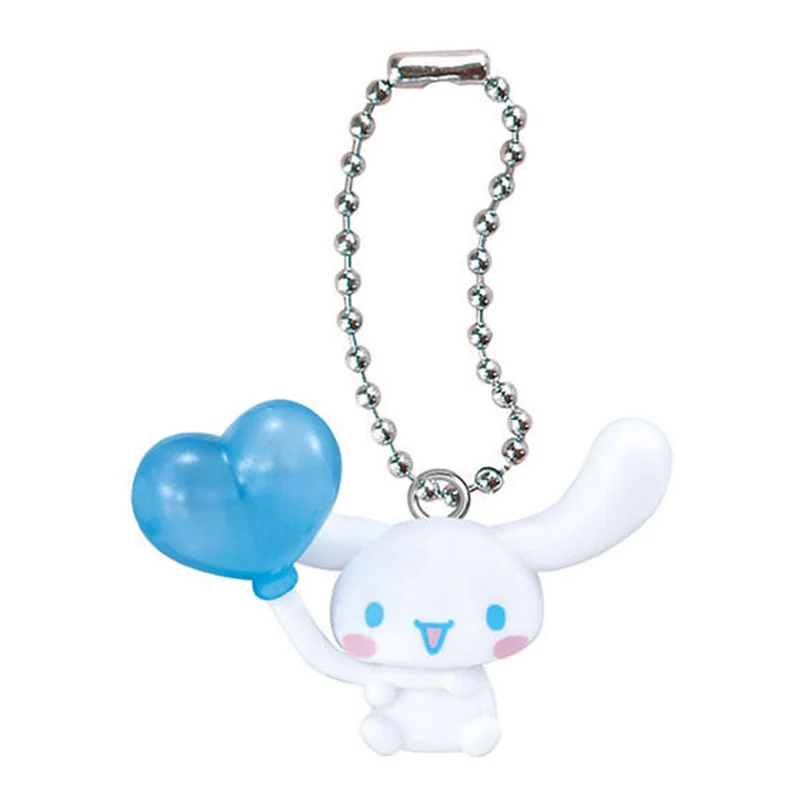 Bandai canela olá kitty tons azuis pingente gashapon lembrança presentes do dia das crianças figura de ação modelo brinquedos