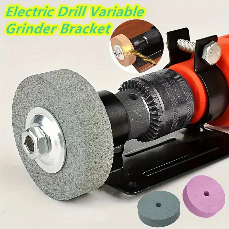 Grinding Wheels Polishing Pads Grinder Conversion Head Grinding Wheels Metal Polishing Electric Drill Holder Grinding Discs Tool