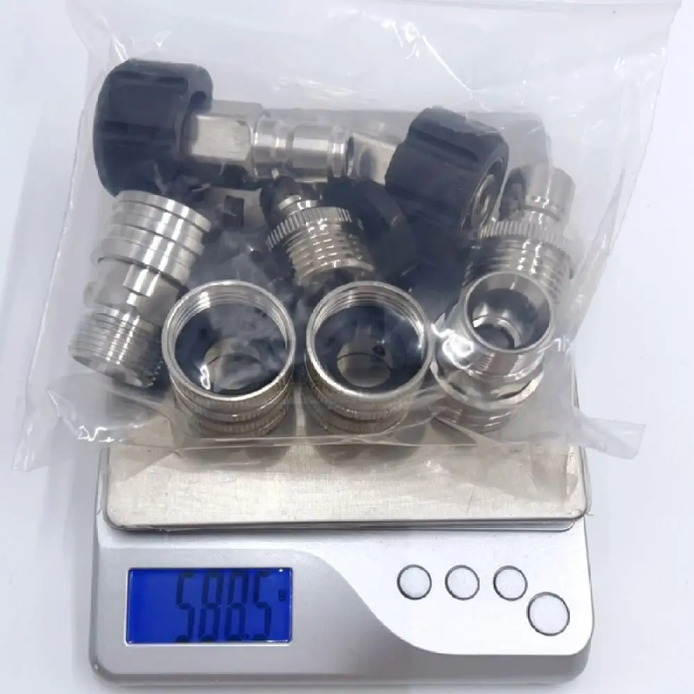 High Pressure Cleaning Machine Adapter M22 14mm To 3 8 Inch Quick Connect Fitting Stainless Steel Hose Pipe Connector