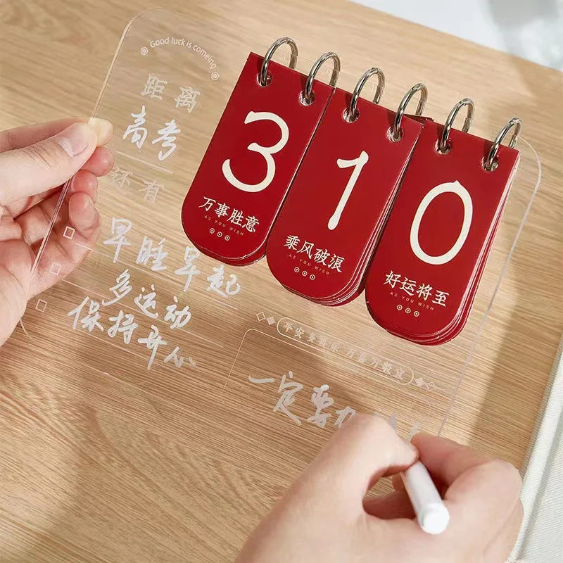 Luminous Countdown Calendar Desk Calendar Minimalist Instagram Style Reminder Board Message Board Office Desktop Ornament Gift