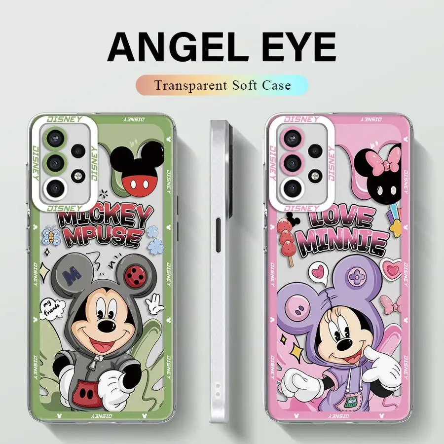 Disney Mickey Minniephone Case for Galaxy A31 A50 A50s A51 4G A71 4G A21s A12 A52s 5G A22 A32 A52 A72 4G 5G