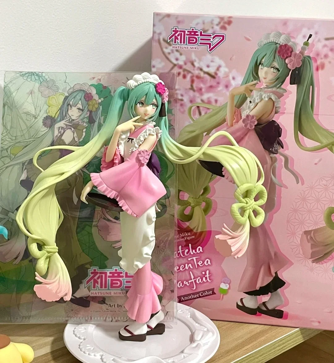 18cm Anime Hatsune Matcha Miku Kimono Virtual Singer Manga Figure Hatsune Miku Pvc Action Figure Collectible Model Toy Girl Gift