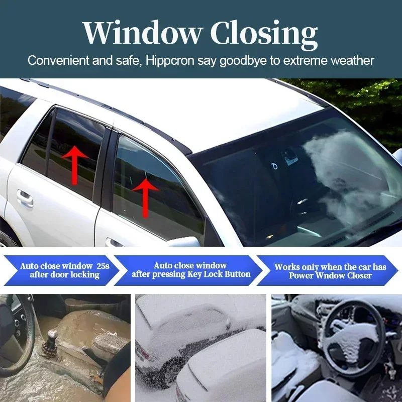 HIPPCRON Auto Schlüsselloser Zugang Motorstart Fernbedienung Alarmsystem Druckknopf-Start-Stopp Universell Sicher – Detail 9