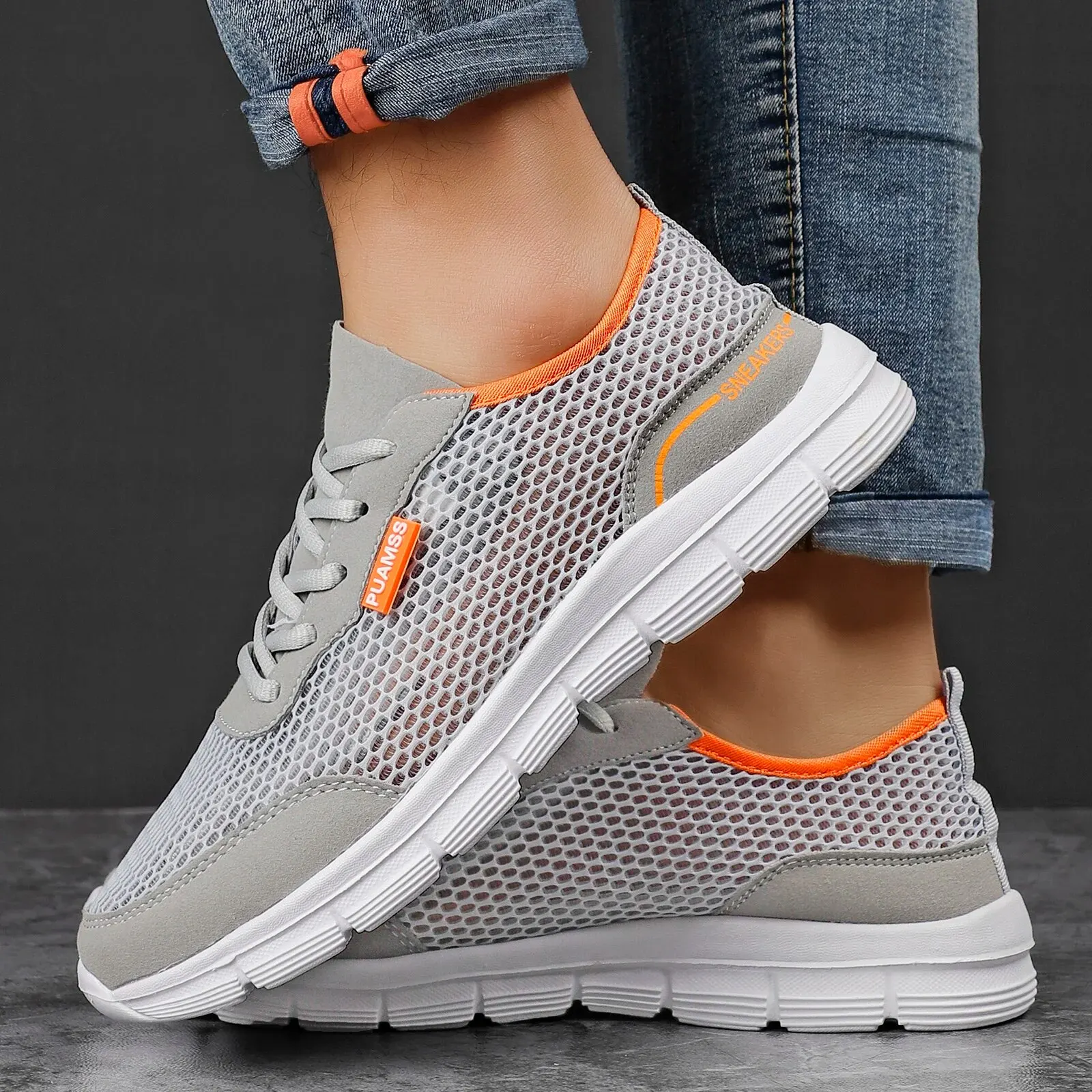 Heren Sneakers Zomer Mesh hardloopschoenen Lichtgewicht en ademende sneakers voor heren