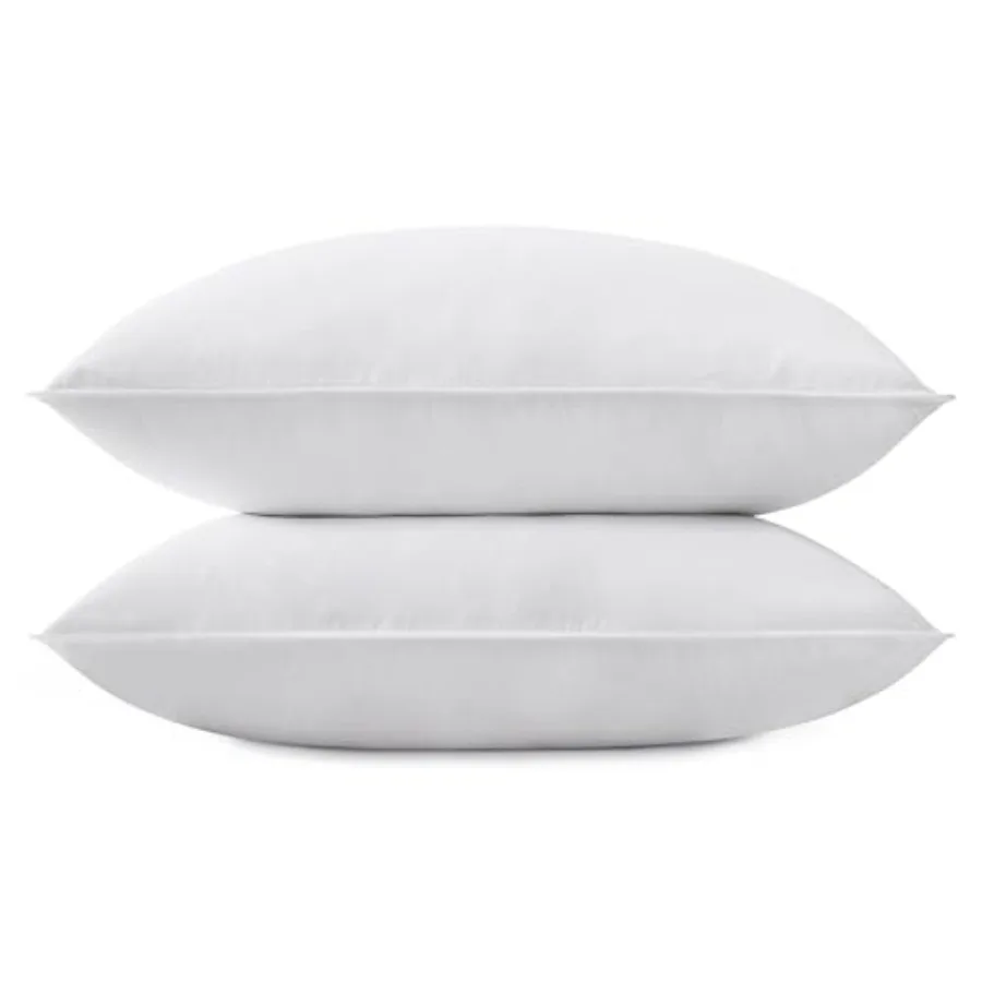 

Grey Goose Feather Down Pillow for Sleeping 2 Pack - King Size(20IN×36IN), Goose FeatherandDown Filling, 100% Down Proof, Machi