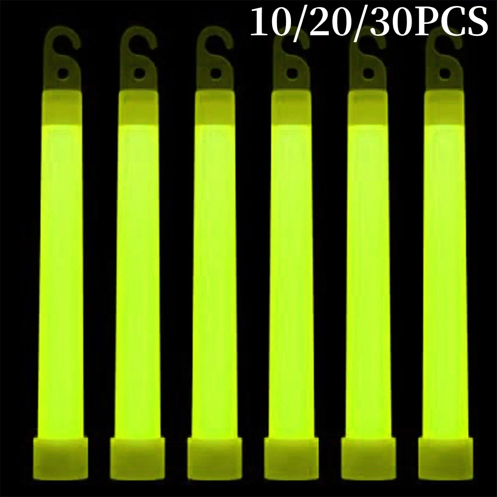 10-30pc Military Glow Light Sticks Waterproof Concert Party Light Stick with Hook Camping Hiking Walking SOS Gear Survival Kits