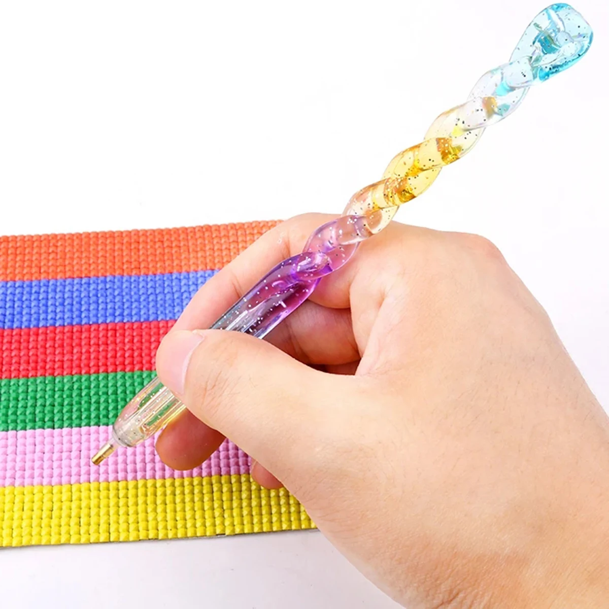 1pc Diamond Painting Point Drill Pen Tool 5D DIY Diamond Embroidery Cross Stitch Colorful Rhinestone Point pen Tools Gift