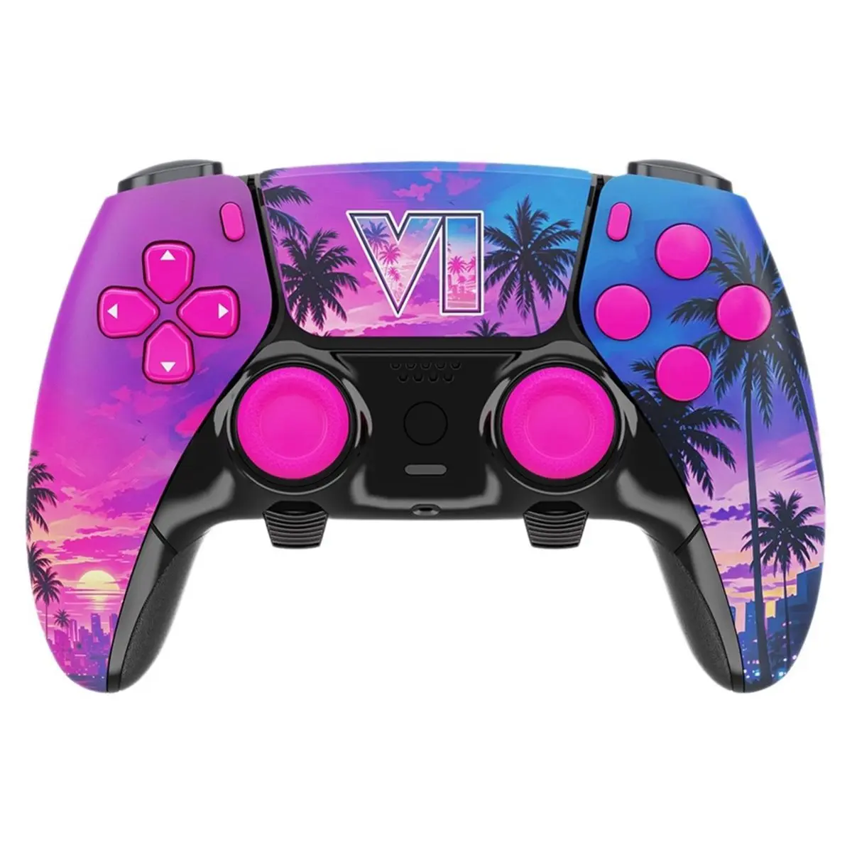 Sunset City for Controller Shell Faceplate Cover with Touchpad DIY Exterior Cover Front Cover Repair