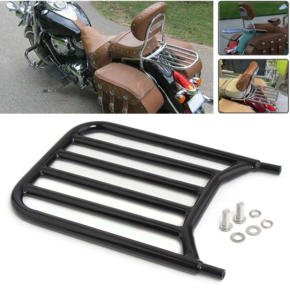 Motorcycle Accessory Rear Passenger Sissy Bar Backrest Support Holder Luggage Rack For Indian Chief Vintage Chieftain 2014-2021