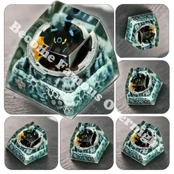 Resin Keycaps Mewtwo Umbreon Cross Shaft Pikachu Journeys Keycap New Stereo Cute Illustration Mechanical Keyboard Resin Keycap