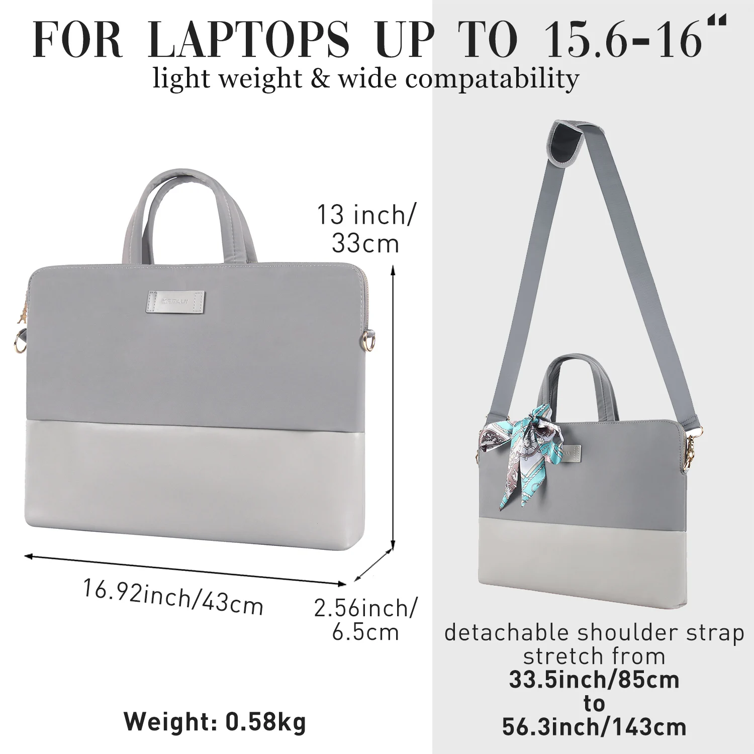 Laptop Bag for Women 15.6 inch 16 Accessories Carrying Small 13 14 Tote Purse Sleeve Travel Cute 15 Computer Laptop Case