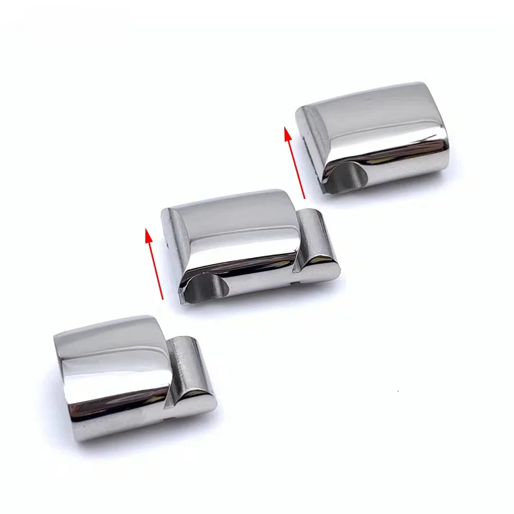 Stainless Steel Magnetic Clasps Leather Bracelets Cord Three-Section Extended Clasps For DIY Jewelry Making Accessories Supplies