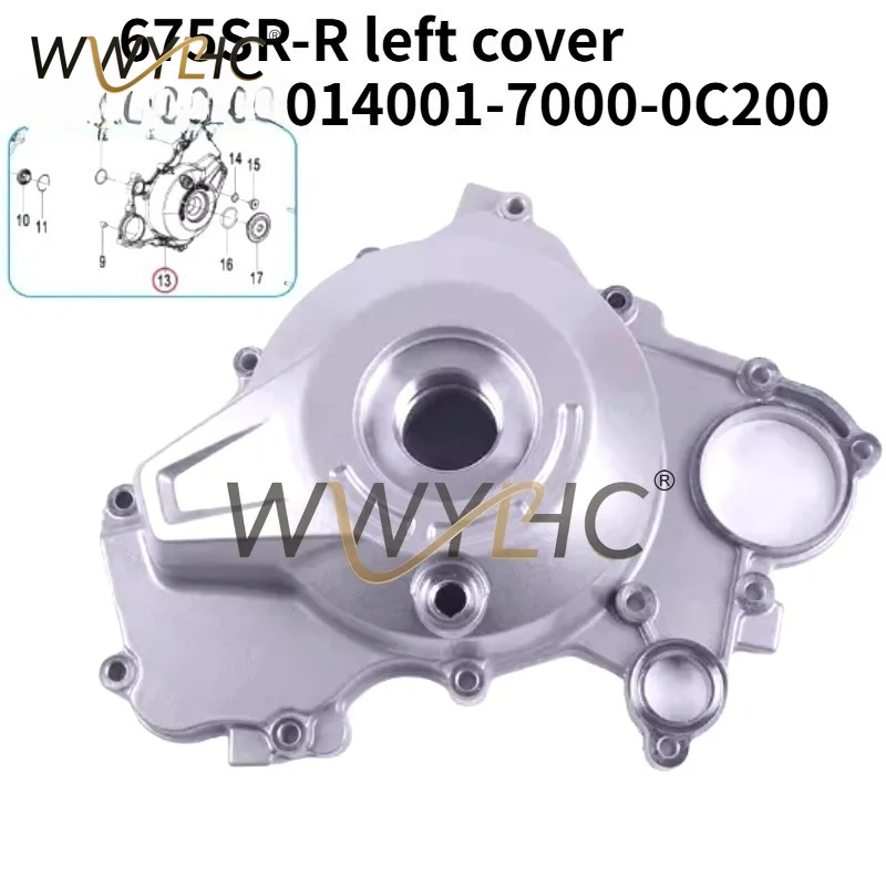 Suitable for Left & Right Engine Side Cover Fairing Fit for 675SR-R, Replacement Body Panel Parts
