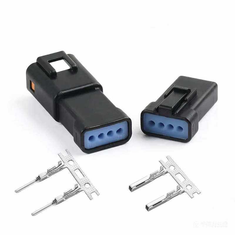 4 Pin Car Mini Waterproof Connector Motorcycle JST Male Female Harness Plug 04T-JWPF-VSLE-S/04R-JWPF-VSLE-S