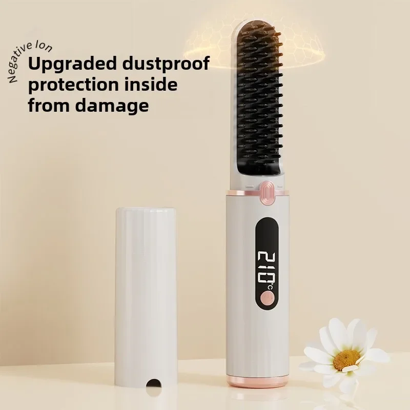 تسخين مشط فرد الأيونات السالبة استقامة دون الإضرار عرض درجة حرارة الشعر أدوات الشعر المحمولة المضادة للحرق