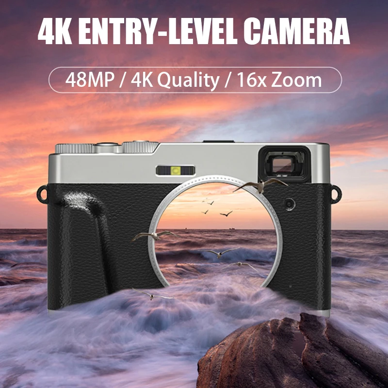 Cameras for Photography 4K HD Digital Camera 13MP 18X Zoom 2.8 IPS Screen Small and Compact