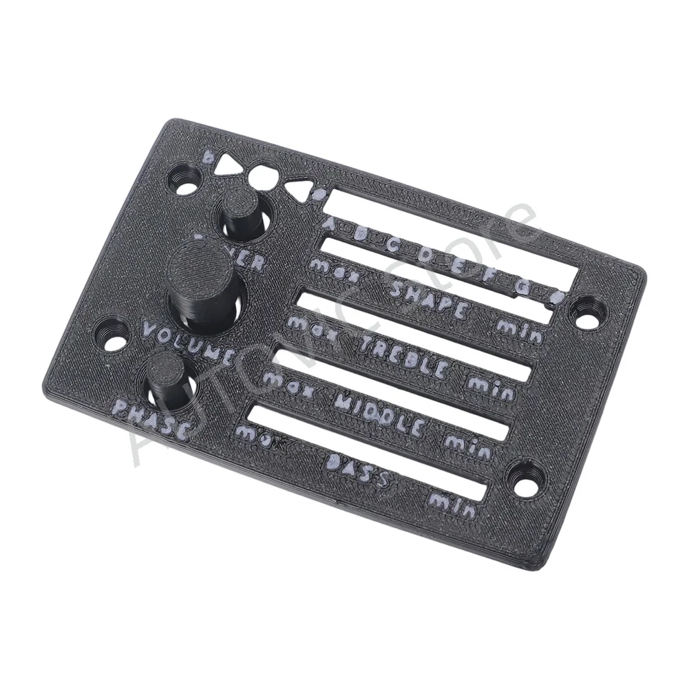 Ersatz-Frontplatte mit Knopf für Ibanez Fishman SST Vorverstärker 5APP01F 3D-gedruckte Abdeckung – Detail 3