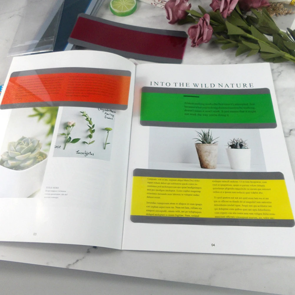 

6 Pcs PVC Bookmarks Transparent for Decor Waterproof Creative Business License Box