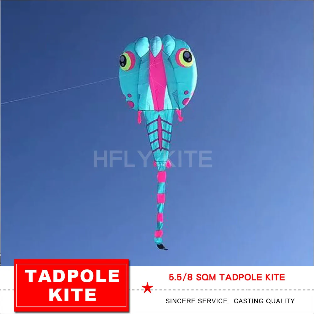 وصول جديد 5.5/8 متر مربع. لينة نفخ تادبول طائرة ورقية مع ذيل أنبوب للبالغين جودة عالية ملونة ثلاثية الأبعاد الصلبة تادبول تظهر الطائرات الورقية