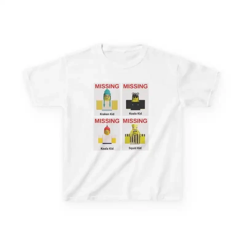 Child Missi Inspired Koala Print Kraken and Dino 99 Nights in The Forest Terror Game Pet T-Shirt Gift for Cat Lovely Short-sleev