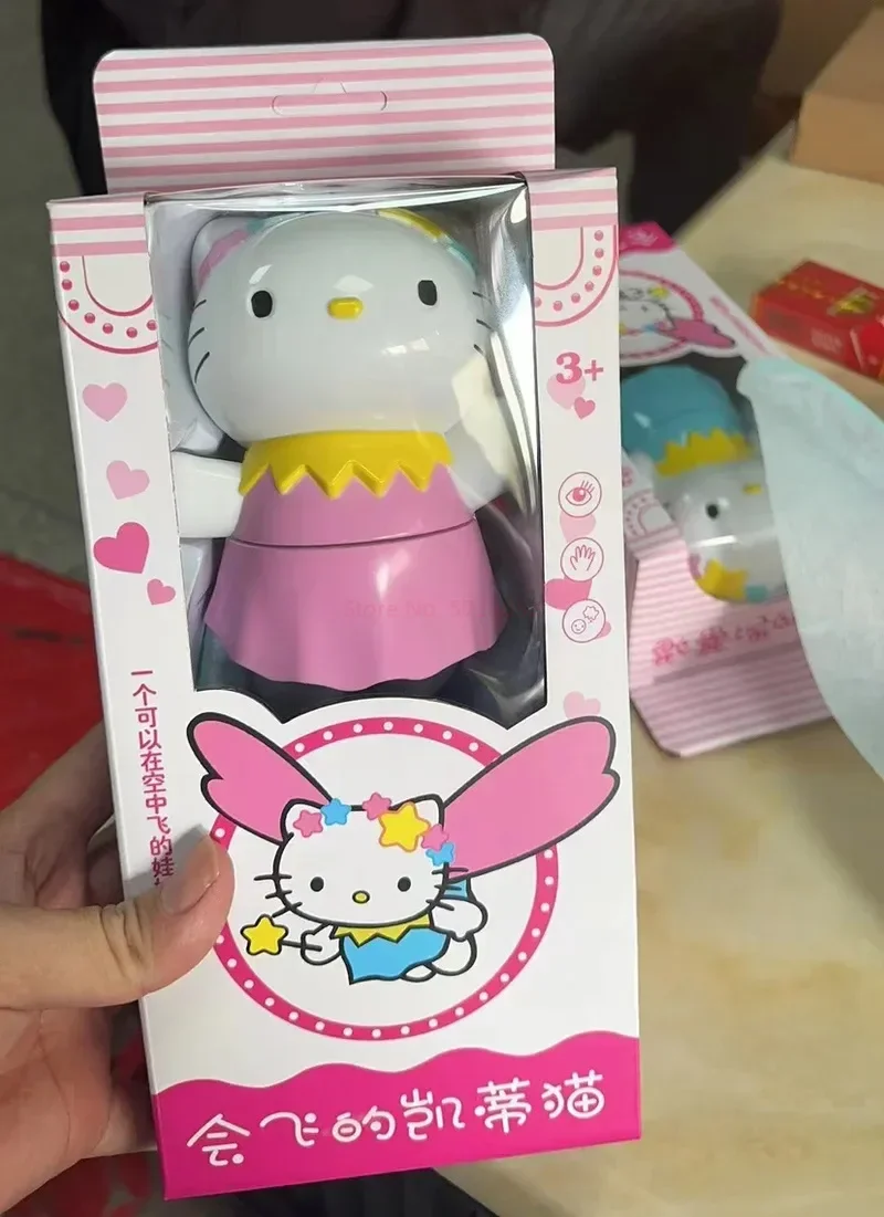 New Creative Sanrio Hello Kitty con ali Flying Action Figures giocattolo telecomandato Cartoon Kt Model Doll Cute Gift For Kids