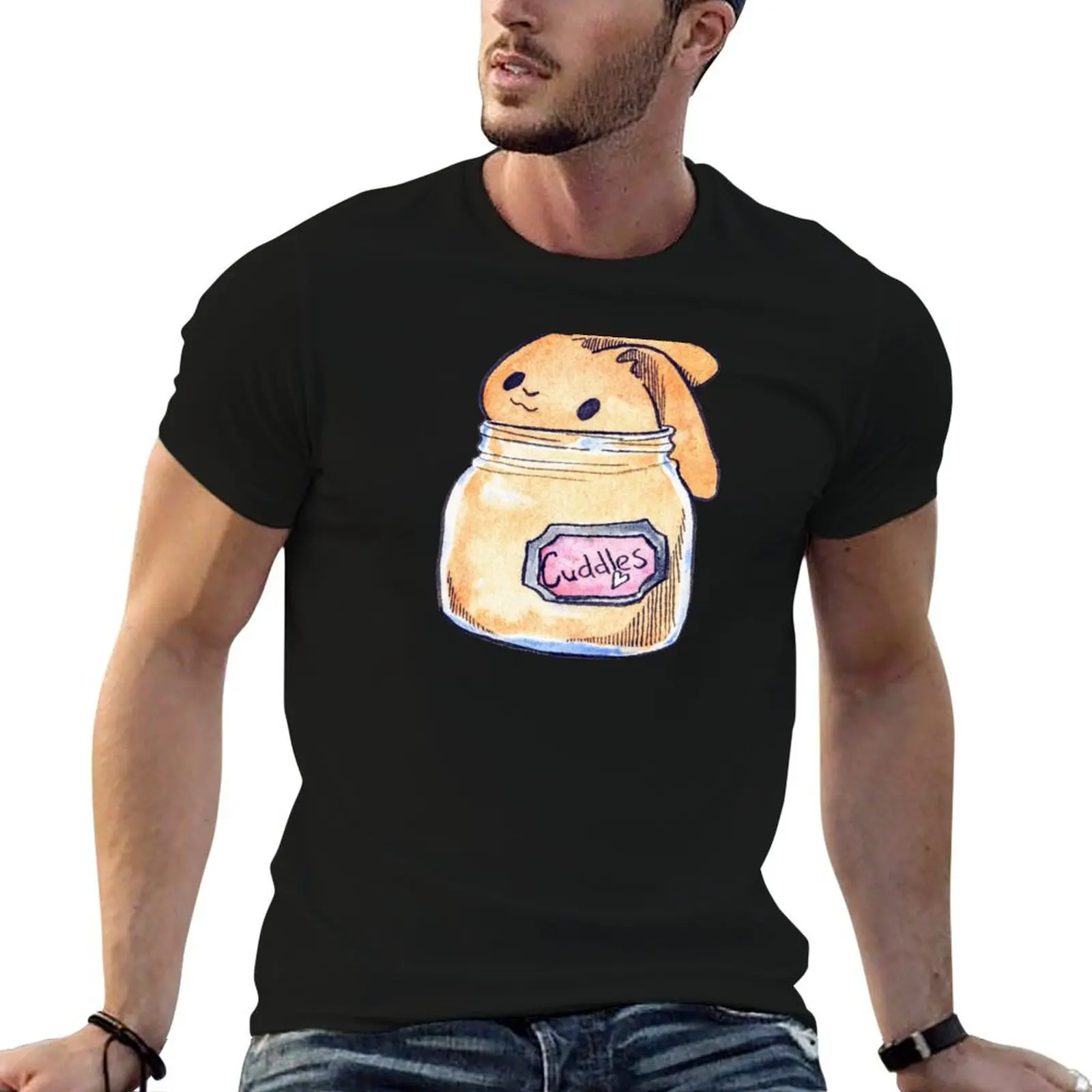 cuddle bunny T-Shirt new edition plus size clothes Men's cotton t-shirt
