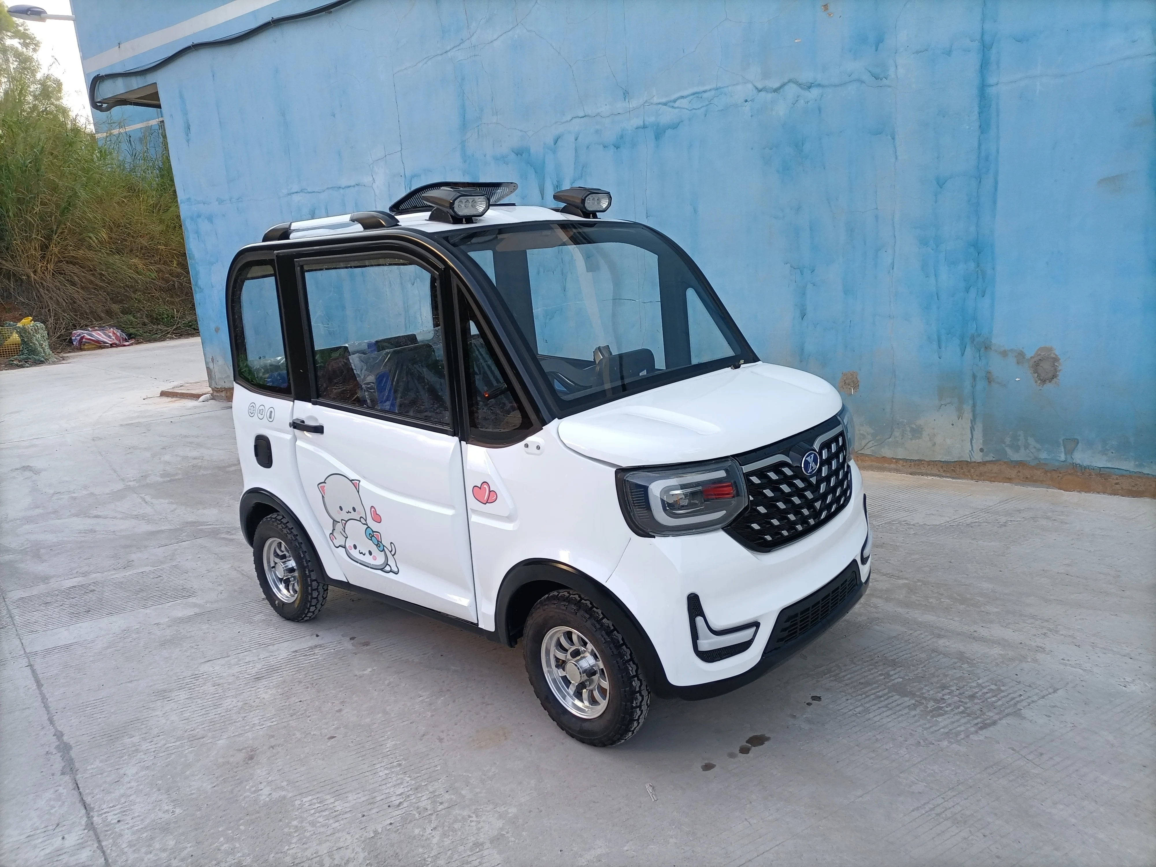 Factory customization new model one person electric car with handle bar